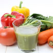 野菜と野菜ジュースの画像